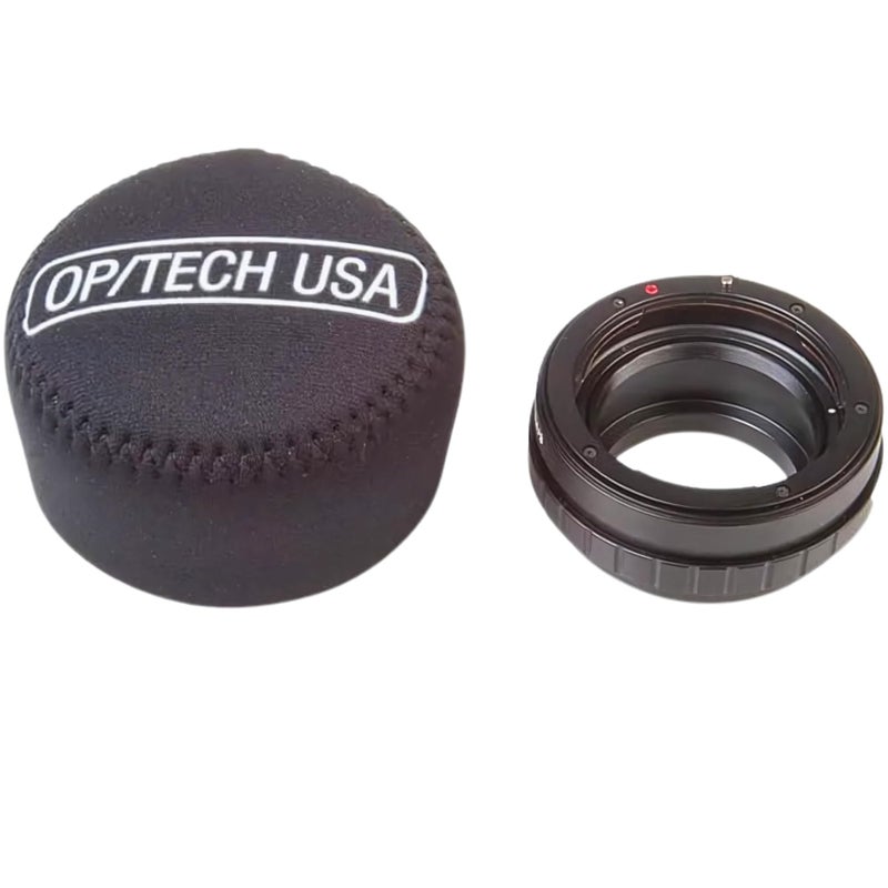 OP/TECH USA Fold-Over Neoprene Lens Pouch â€“ Camera Lens Case for safe Lens Cover storage, Great for Photography & outdoor shoot, Keeps your Lens secure with No-Lose Lid-251 (Black) - Made in USA - Image 4